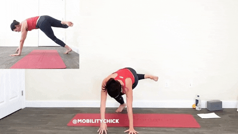 mobilitychick giphygifmaker yoga exercise booty GIF