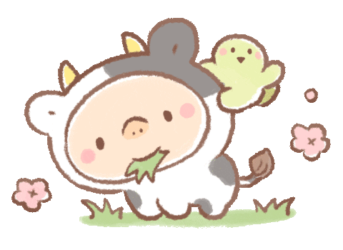 New Year Cow Sticker by BREAD TREE