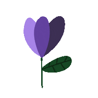 creajeneva flower gift present violet Sticker