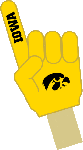 Iowa Hawkeyes Hawkeye Sticker by University of Iowa