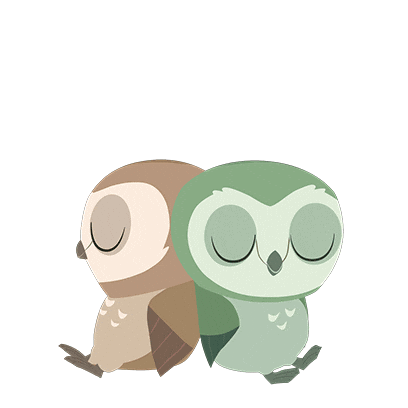 Happy Owl Sticker by Puffin Rock