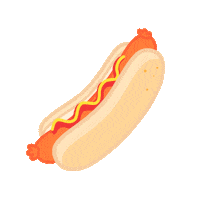 hungry hot dog Sticker by Molang