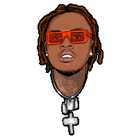 Young Thug Rap Sticker by nirmarx