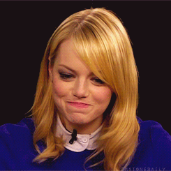 emma stone smiling GIF