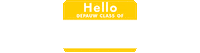 College Sticker by DePauw University