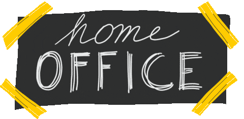 Home Office Sticker by WIE AM SCHNUERCHEN