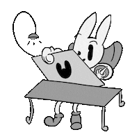 bunnink animation dancing disney drawing Sticker