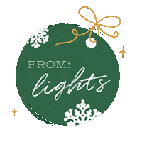 Lights_Lacquer christmas holiday tag present Sticker