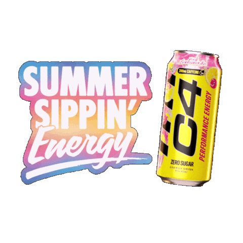 Energy Drink Drinking Sticker by C4