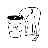 Life Coffe Sticker by láskuj