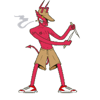 albertojperez 666 diablo cole pelea Sticker