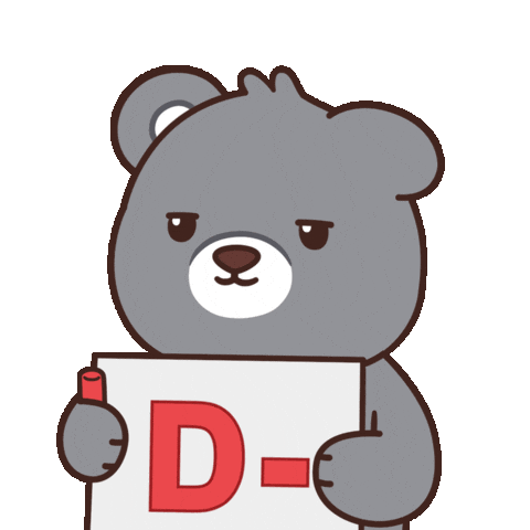 Grading Great Job Sticker by BEARISH