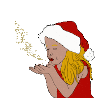 Merry Christmas Stars Sticker