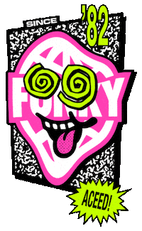 Acid Smile Sticker by Funky Snowboards