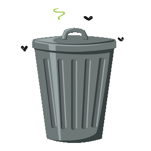 Trash Can Sticker for iOS & Android | GIPHY