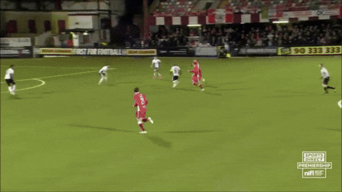 Goal Striker GIF by Cliftonville Football Club