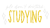 Studying At Work Sticker