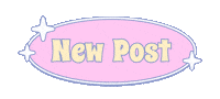New Post Pastel Colors Sticker