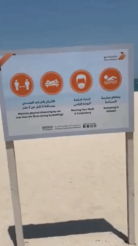 Dubai's Public Beaches Reopen After Two-Month Closure Due to Coronavirus