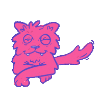 Cat Pink Sticker