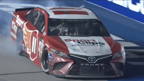 winning denny hamlin GIF by NASCAR