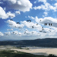 clouds love GIF by Animals Facing Left