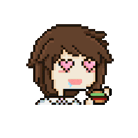 In Love Eating Sticker