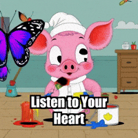 Listen To Your Heart Wisdom GIF by The Pigasso