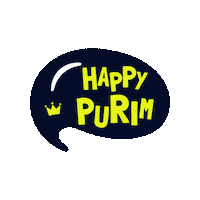Happy Purim Sticker by Thank You Hashem