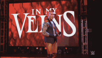6. In-ring promo with the returning Randy Orton Giphy