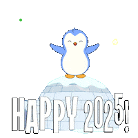 Celebrate New Year Sticker by Pudgy Penguins