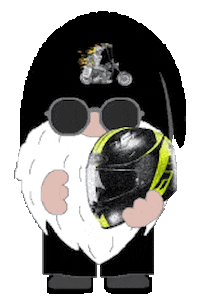 Motorcycle Gnome Sticker