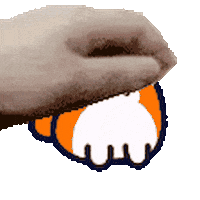 PokiTheHamster giphyupload meme sticker hand Sticker