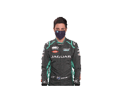 Formula E Mask Sticker by Jaguar Racing