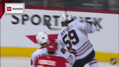 Happy Chicago Blackhawks GIF by NHL