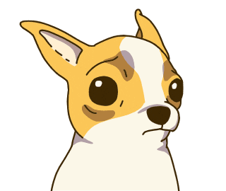 Animation Dog Sticker