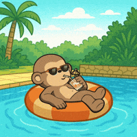 Laid Back Vacation Mode GIF by Wise Monkey Meme