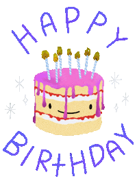 Happy Birthday Sticker by Elsa Isabella