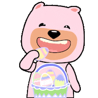 Happy Om Nom Nom Sticker by unimage