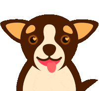 happy dog Sticker by Jackie Lay