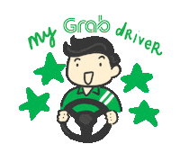 ride chat Sticker by Grab Indonesia