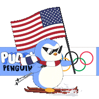 United States Penguin Sticker by Pudgy Penguins