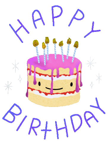Happy Birthday Sticker by Elsa Isabella