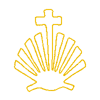 Camino De Santiago Jesus Sticker