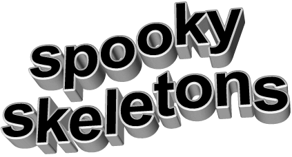 Halloween Skeletons Sticker by AnimatedText