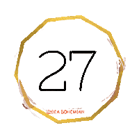 Christmas Gold Sticker