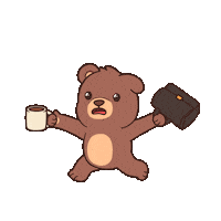 Working On My Way Sticker by BEARISH