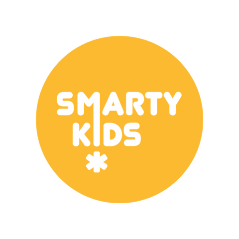 smartykidsmk giphygifmaker logo kids yellow Sticker