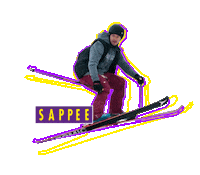 SappeenMatkailukeskus skiing downhill sappee laskettelu Sticker