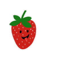 Strawberry Sommer Sticker by ayoungdesign